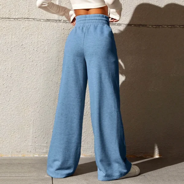 Sports pants for women in autumn 2025, new straight tube loose fitting sanitary pants, wide leg pants, outdoor dance casual pant - Image 2